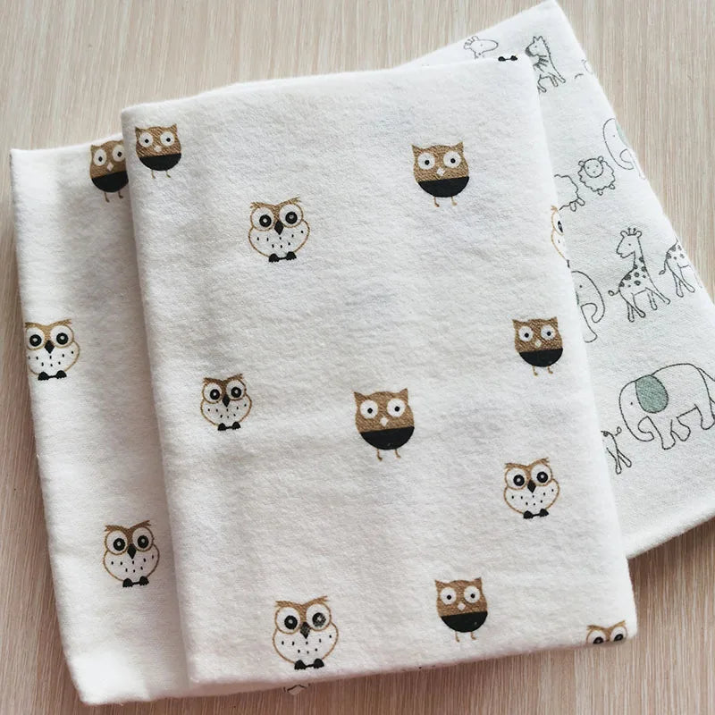 Receiving Baby Blankets Newborn Cotton Flannel Diapers  75X75cm