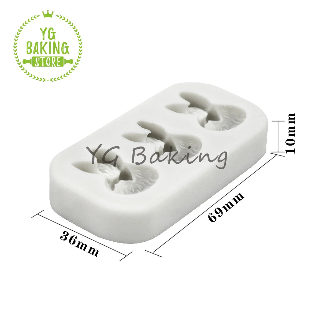 Dorica New Mini Easter Bunny Design Chocolate Silicone Mold Fondant Cake Decorating Tools Kitchen Supplies Rabbit Baking Mould