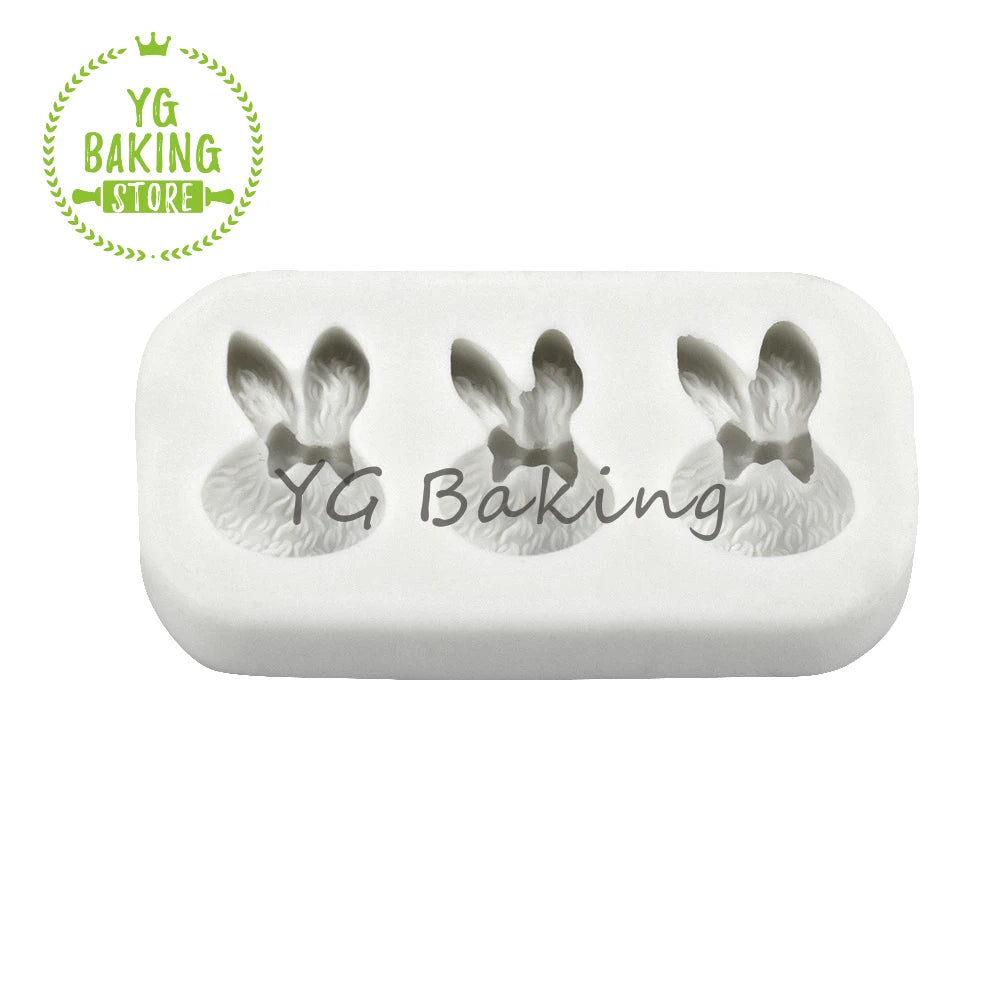 Dorica New Mini Easter Bunny Design Chocolate Silicone Mold Fondant Cake Decorating Tools Kitchen Supplies Rabbit Baking Mould