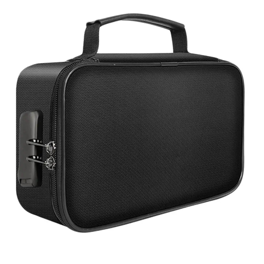 Hemasa Fireproof Document Storage Bag With Lock Waterproof 3-layer File Safe Tickets Certificate Passport Briefcase Organizers