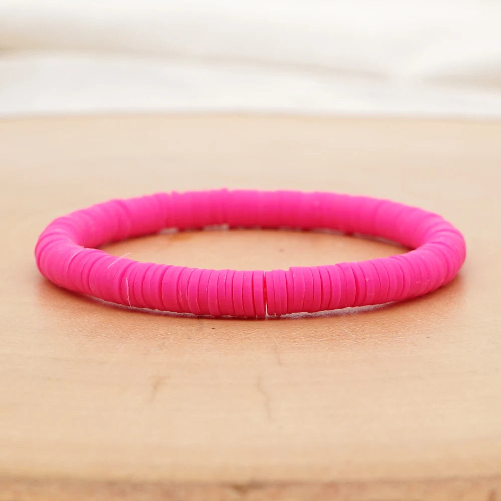 Hemasa  Polymer Clay Bracelets Pure Handmade Bead Boho Bracelet for Man and Woman Cheap Items and Free Shipping