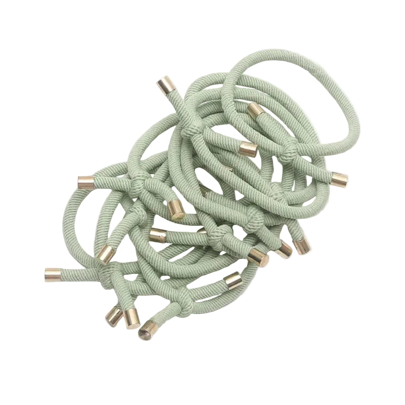 Tejesa 20PCS Women Elastic Hair Rubber Bands High Quality Girls Hair Bands Hair Scrunchies Gold Plated  Hair Accessories Hair Gum/Tie