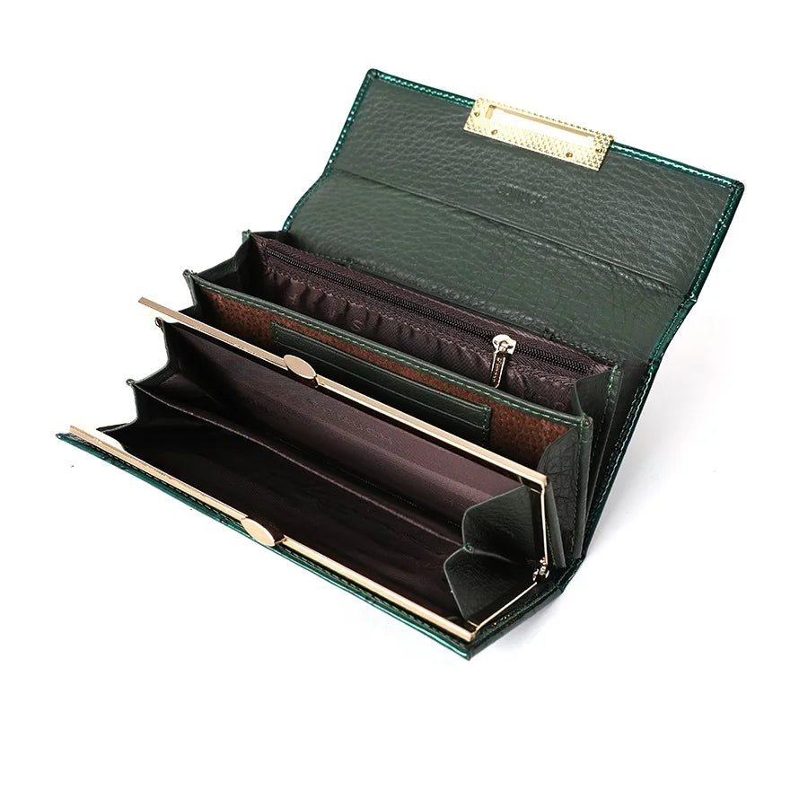 Hemasa Leather Wallet  for Women / Classic Fashion Clutch Purse