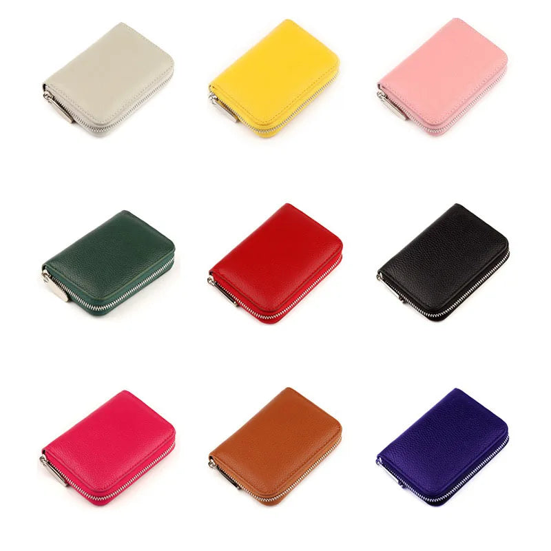 Fashion Customized Initials Genuine Leather Pebbled Zipper Wallet Women Luxury Short Coin Purse Clutch Bag Designer Women Wallet