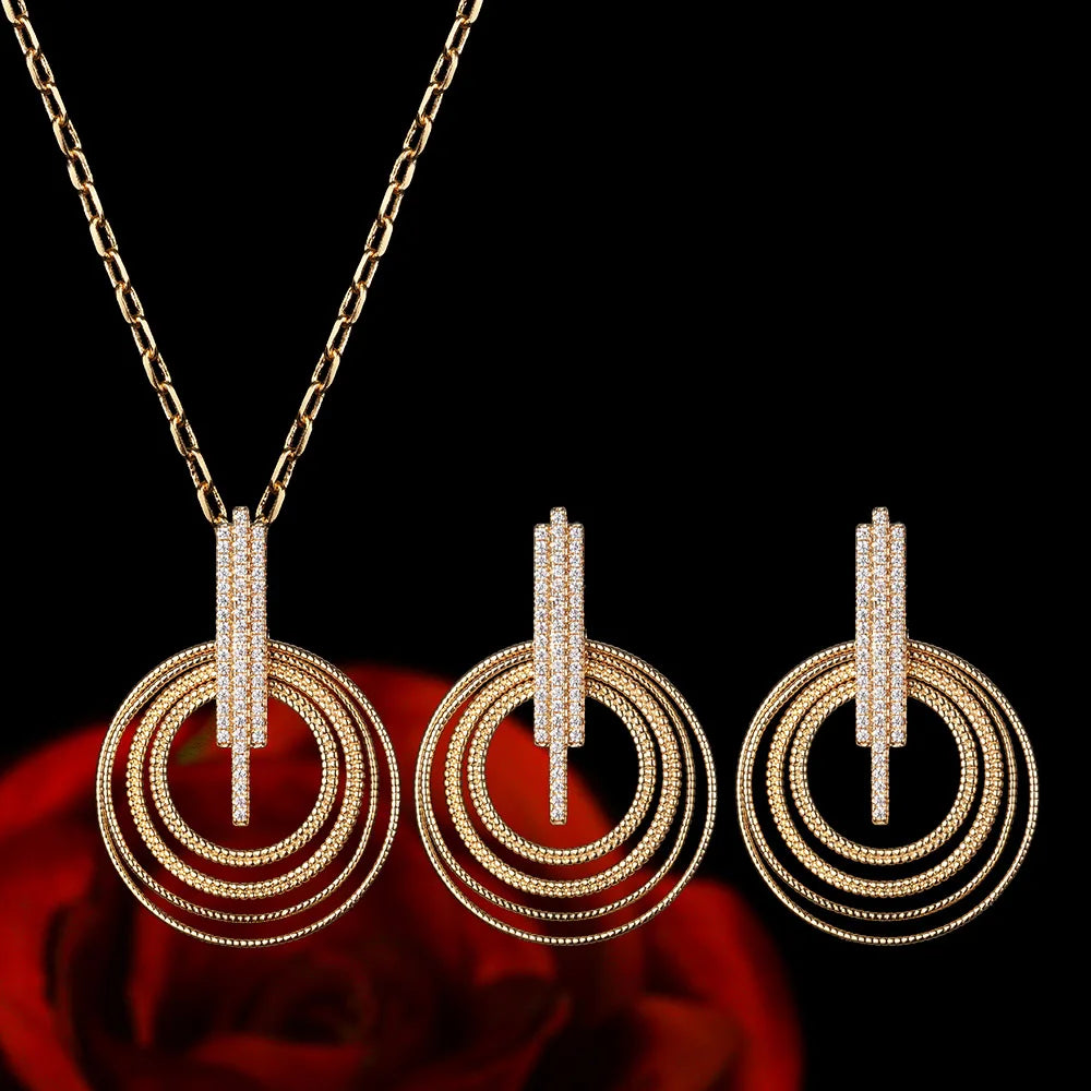 Hemasa  Zirconia Necklace Sets For Women