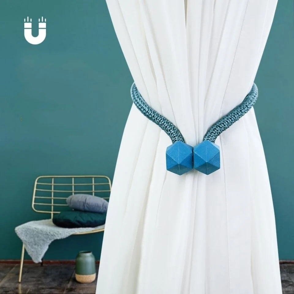 1PC Magnetic Curtain Tieback High Quality Holder Hook Buckle Clip Pretty Modern Polyester Decorative Home Accessorie