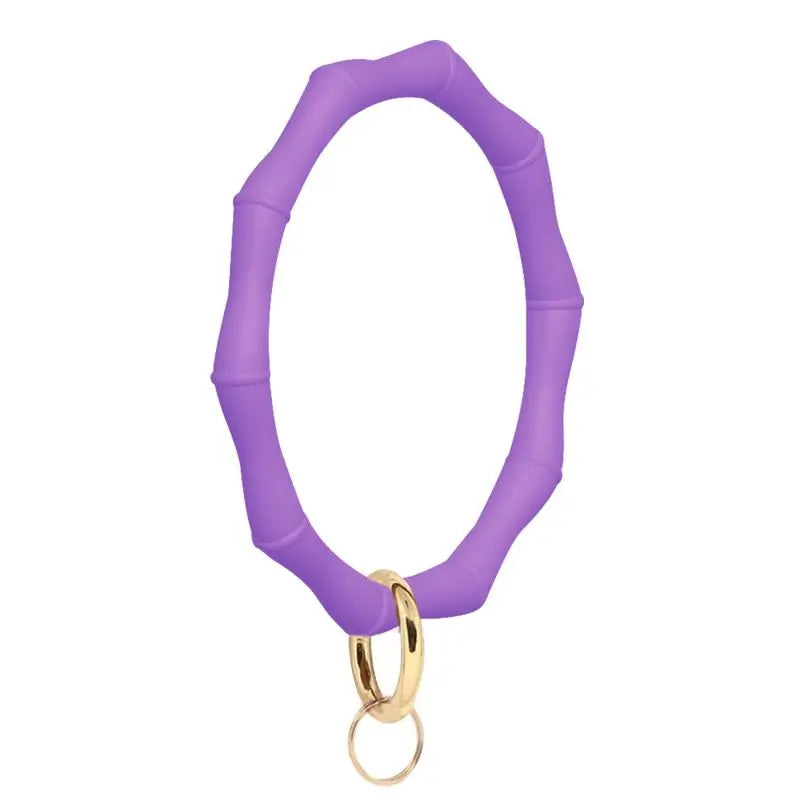 Silicone Keychain with Safe Card Picker Rainbow Color Silicone Beads Women Keyrings Barcelet Fashion Keychains For Keys Bag Car