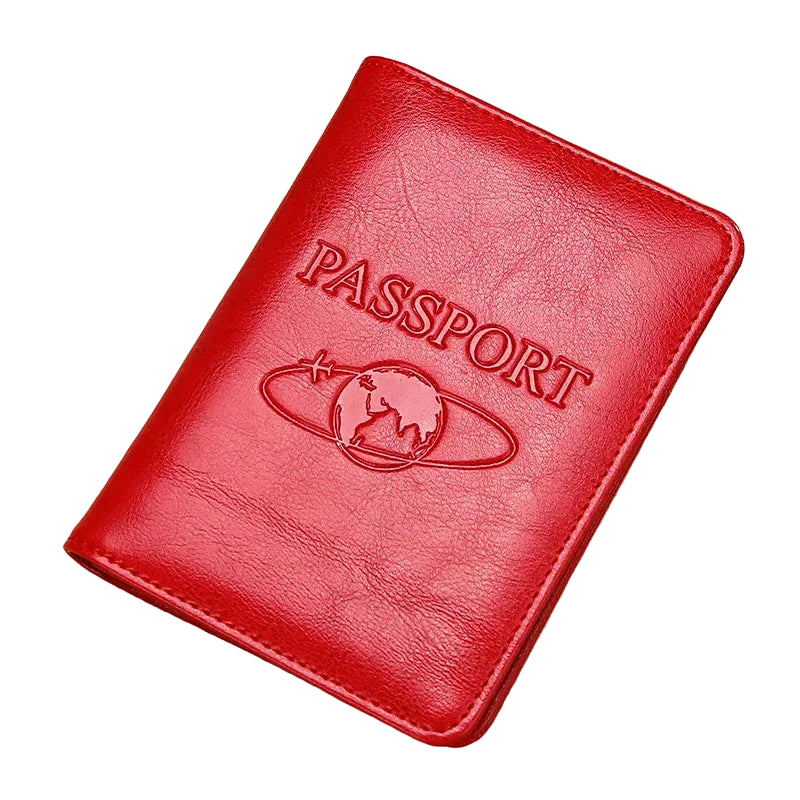 Tejesa Passport Holder RFID Blocking Genuine Leather on Cover for Passport Bag/ Multifunctional Travel Air Ticket Leather Case Wallet