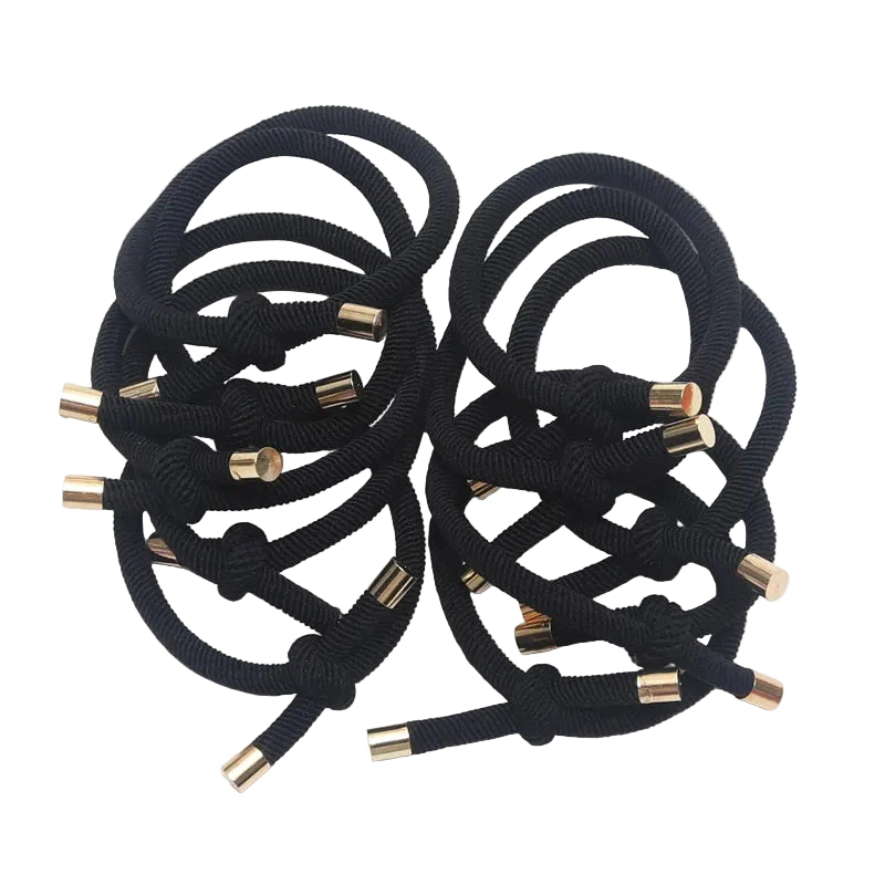 Tejesa 20PCS Women Elastic Hair Rubber Bands High Quality Girls Hair Bands Hair Scrunchies Gold Plated  Hair Accessories Hair Gum/Tie