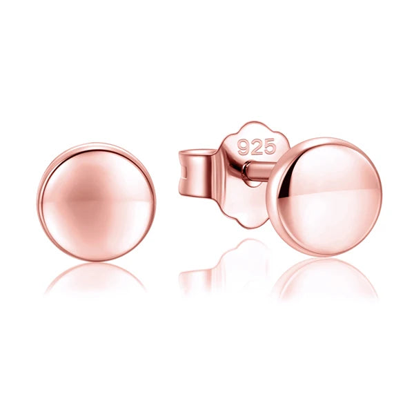 Modian Hot Sale 100% 925 Sterling Silver Cute Small Hearts Stud Earrings For Women Fashion Round Luxury Lightning Fine Jewelry