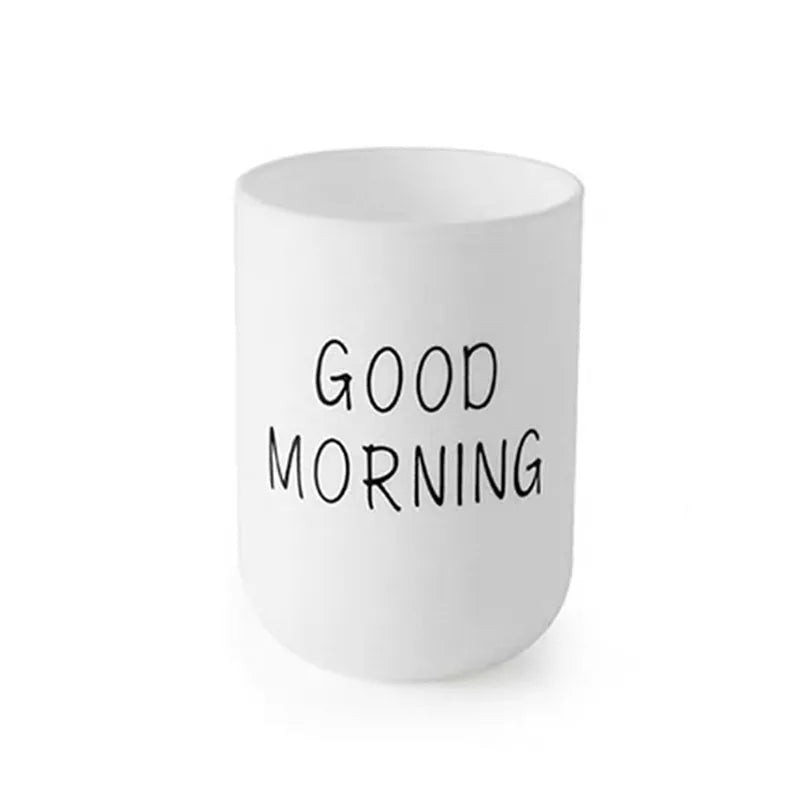 Hemasa Portable Couple Toothbrush Washing Mouth Cups Plastic Home Hotel Tooth Brush Holder Bathroom Accessories Mouthwash Storage Cups