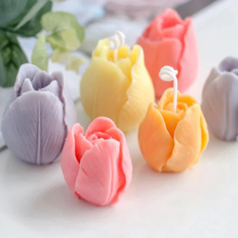 3D Flower Mold Silicone  Candle Mould/ Silicone Moulds for  Craft Home Decoration