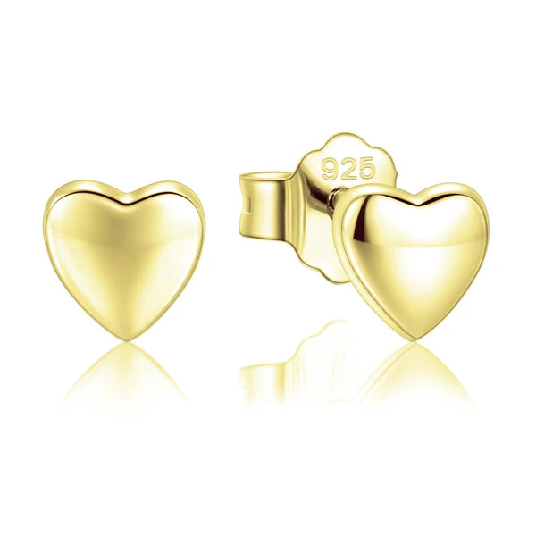 Tejesa  100% 925 Sterling Silver Cute Small Hearts Stud Earrings For Women