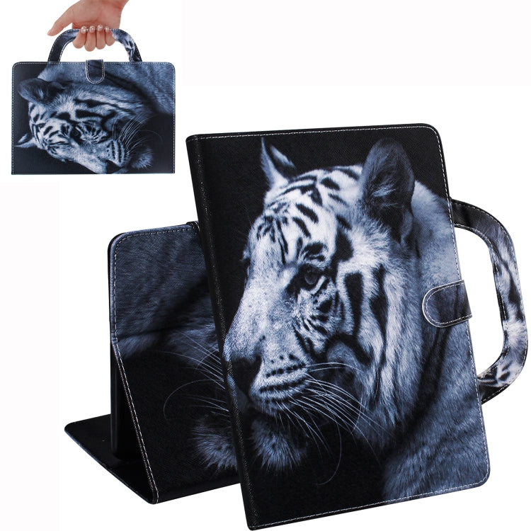 White Tiger Pattern Horizontal Flip Leather Case for iPad Pro 11 Inch (2018), with Holder & Card Slot & Wallet, For iPad Pro 11 Inch (2018)
