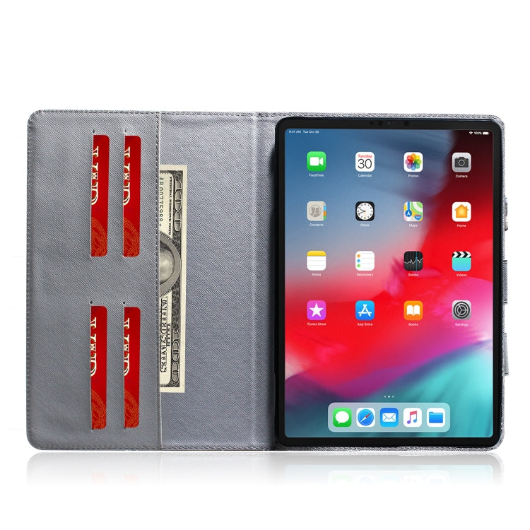Fashion Dog Pattern Horizontal Flip Leather Case for iPad Pro 11 Inch (2018), with Holder & Card Slot & Wallet, For iPad Pro 11 Inch (2018)