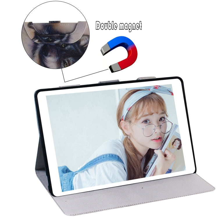 Wolf Pattern Horizontal Flip Leather Case for iPad Pro 11 Inch (2018), with Holder & Card Slot & Wallet, For iPad Pro 11 Inch (2018)