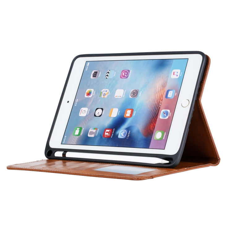 Knead Skin Texture Horizontal Flip Leather Case for iPad Mini 2019, with Photo Frame & Holder & Card Slots & Wallet & Pen Slot, For iPad Mini 2019
