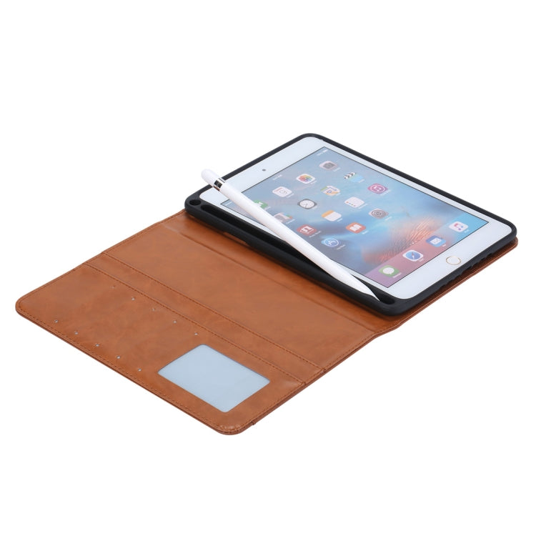 Knead Skin Texture Horizontal Flip Leather Case for iPad Mini 2019, with Photo Frame & Holder & Card Slots & Wallet & Pen Slot, For iPad Mini 2019