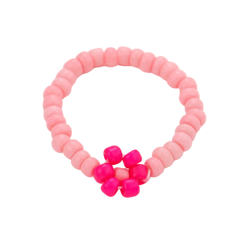 2PCs Mixed Color Beaded Star Smiley Multi-Row Stacked Summer Ring /Finger Rings/Toe Rings Set for Women