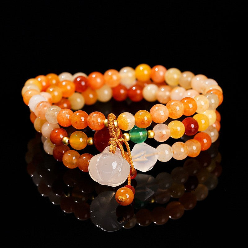 Jingdong Jewelry Natural Crystal Bracelet Jade New Chinese Style Fresh Tassel Bracelet for Girls and Best Friends Agate Bracelet