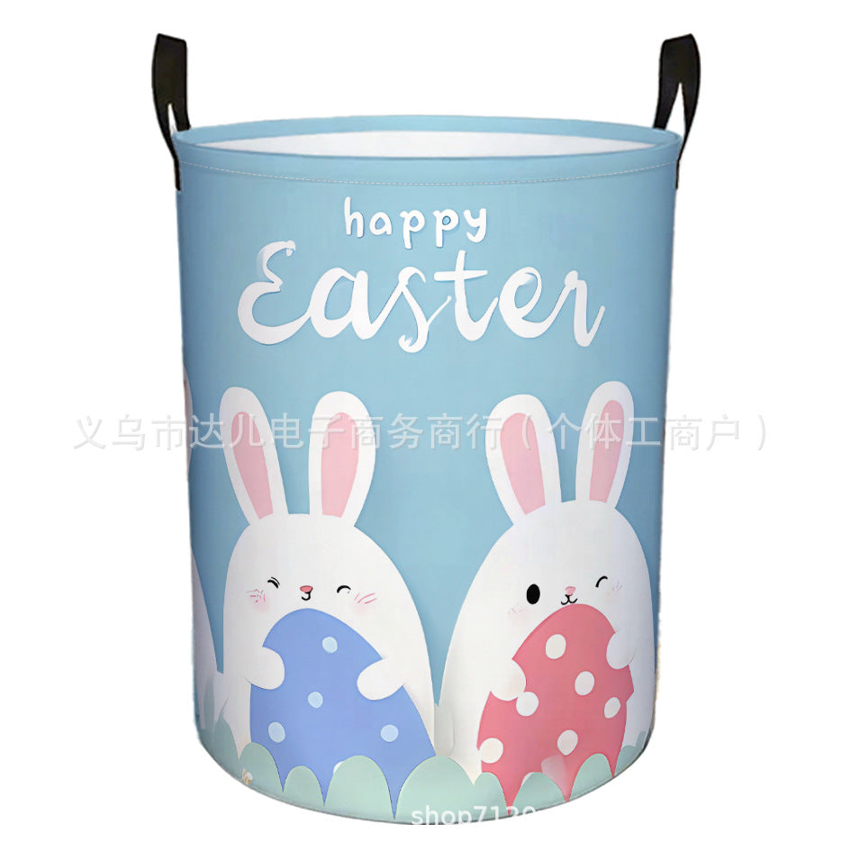 Amazon's Best-Selling Cross-Border Product, Four-Season Dirty Laundry Basket for Home and Dormitory, Foldable Round Dirty Laundry Basket, Large Storage Basket