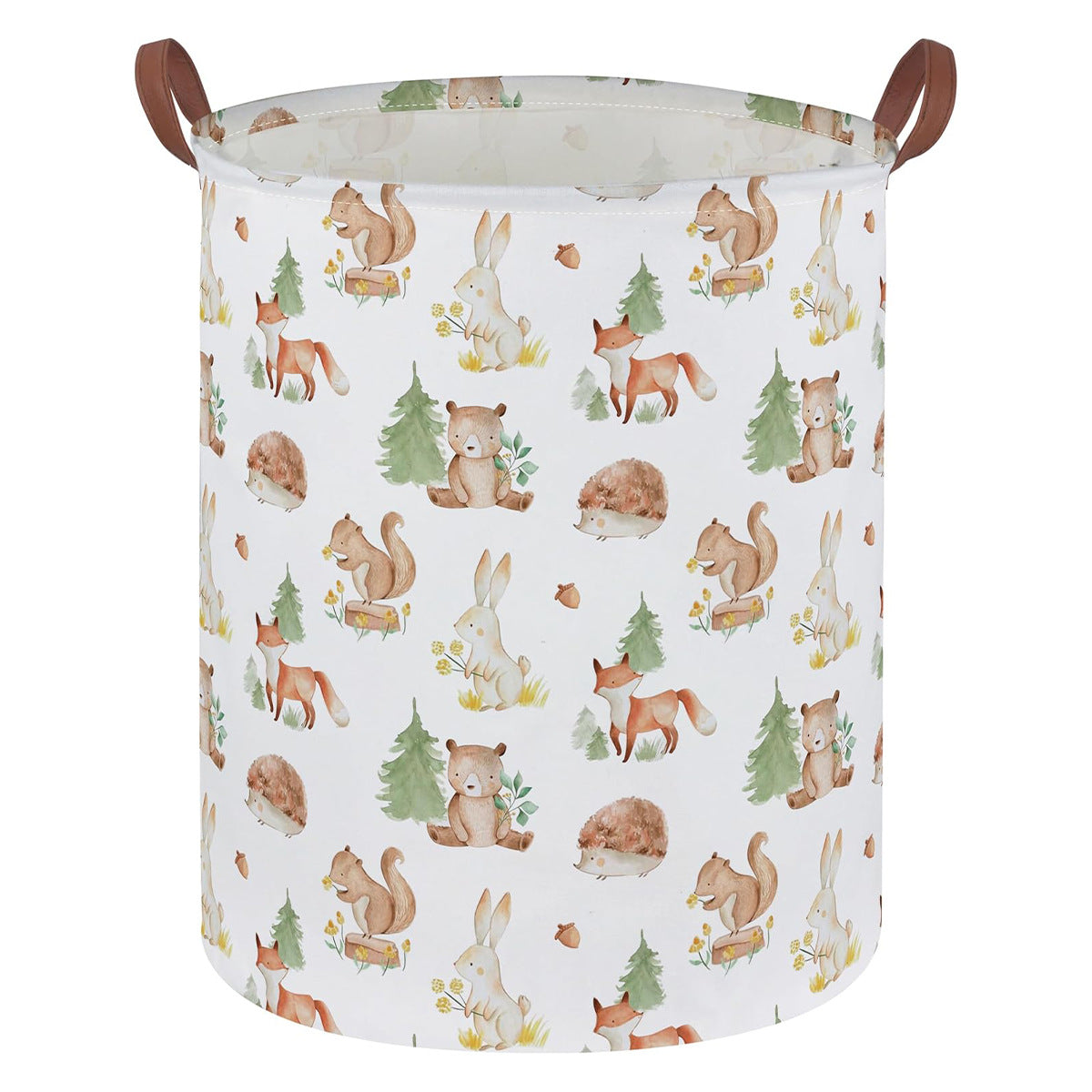 Amazon Temu Cross-Border Floral Laundry Basket Oxford Cloth 600 Toy Storage Bucket Packaging Size 27*28*4