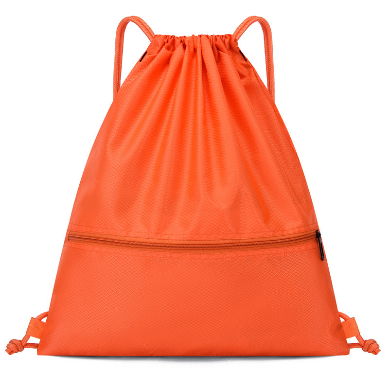 Lightweight Drawstring Backpack Large Capacity Unisex Sports Drawstring Bag Waterproof Foldable Bag