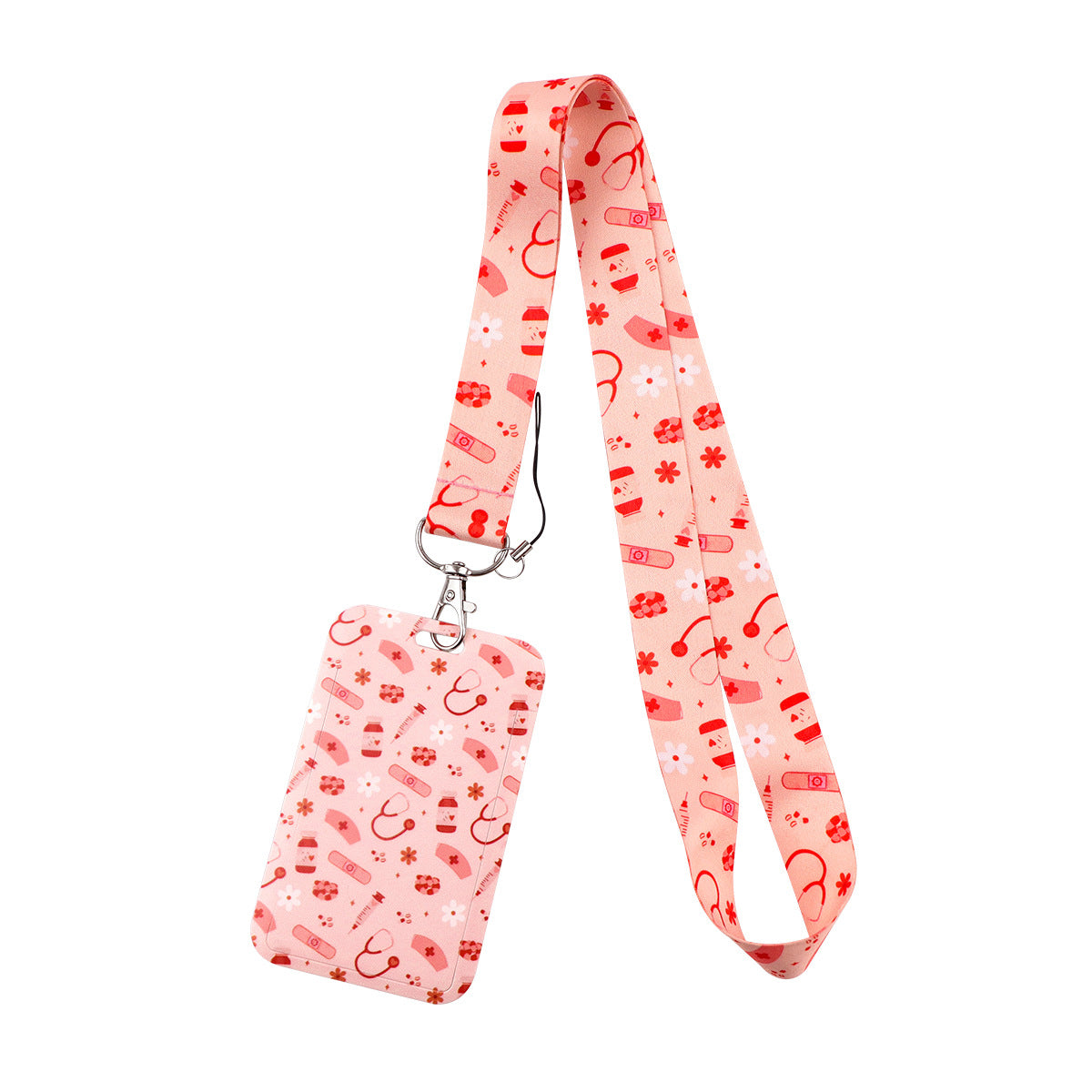 Doctor Pills Cat Mobile Phone Lanyard Card Set Combination Bus Card Factory Brand Work Medical Lanyard Campus Card Pendant