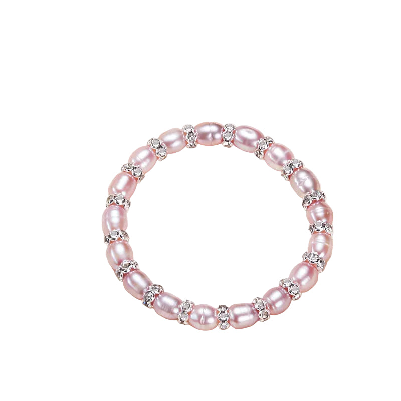 Children's Bracelet Female Princess Beaded Cartoon Children Girl Baby  Student Freshwater Pearl Accessories