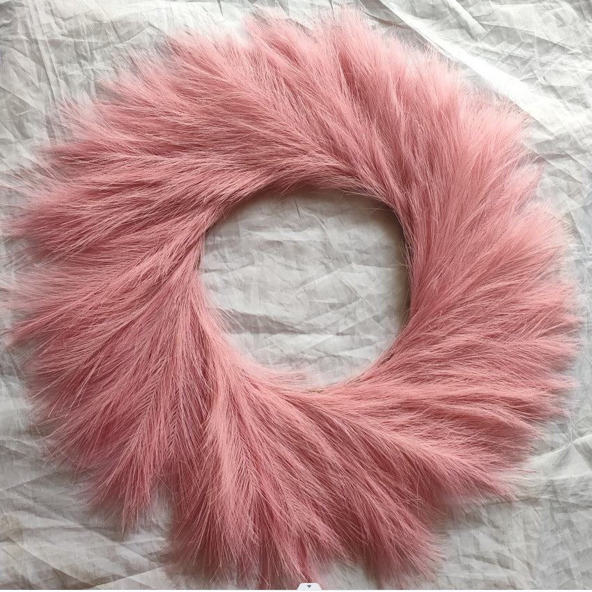 Pop Reed Grass Wreath Nordic ins Wedding Decoration Amazon Cross Border in stock Supply Simulation Wreath