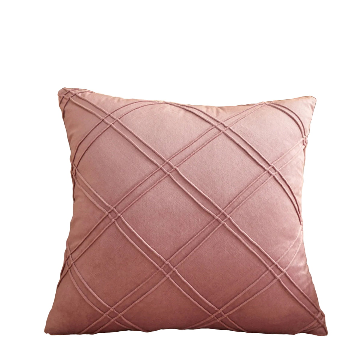 Double-Line Velvet Throw Pillow Nordic Solid Color Dutch Velvet Sofa Cushion Plaid Pillowcase