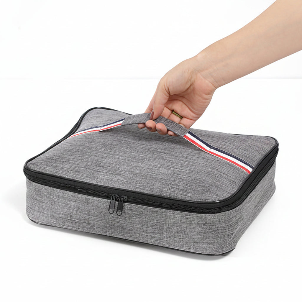 Lunch box insulation bag Bento student aluminum foil thickened portable work compartment plate handbag