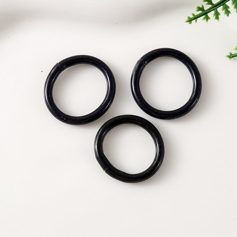 Multi-Color Fabric Edging Small Ring Glossy Fabric Ring Children's DIY Jewelry Accessories Small Ring Wholesale