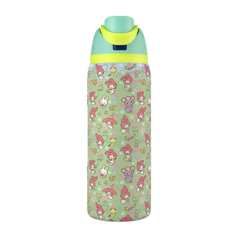 Water Cup 304 Vacuum Stainless Steel Thermos Cup Portable Satchel Straw Double Drink Sports Water Bottle for Men and Women