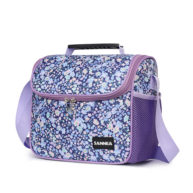 Sanne New Model Children's 8L Insulated Bag Student Lunch Box Bag Cross-Border Oxford Cloth Ice Pack in Stock