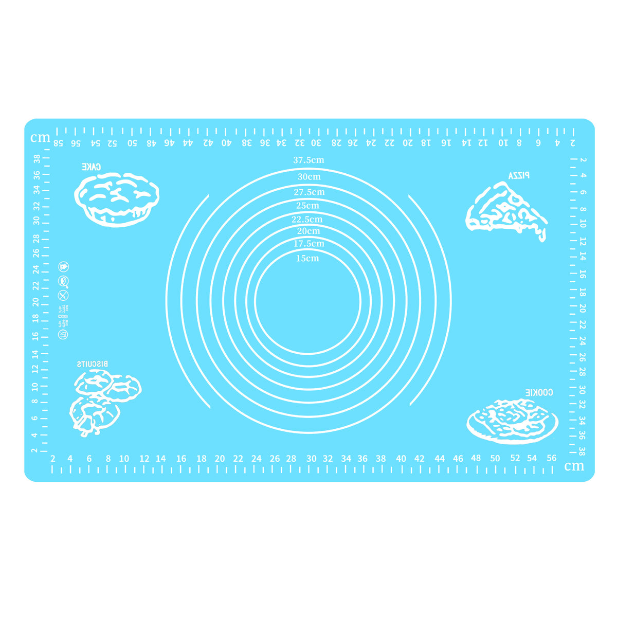 Flour shaping pad large scale silicone pad 50*40 soft chopping board baking tool high temperature resistant kneading pad