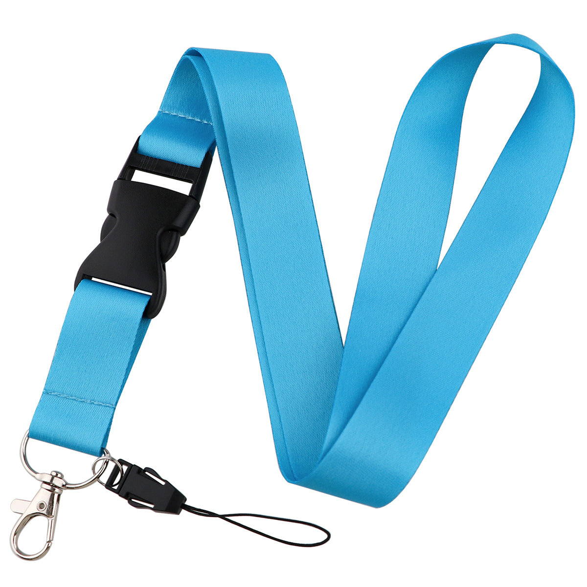 Twelve-Color Mobile Phone Lanyard, Hard-Shell Card Holder for Id, Camera, Keys, Work Badge, and Bus Pass