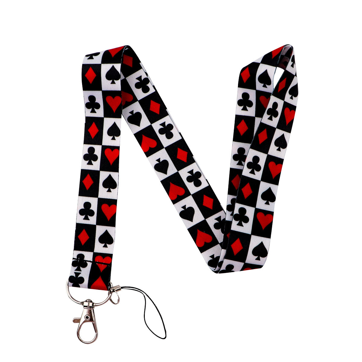 New Heart-Shaped Mobile Phone Lanyard Card Holder Student Bus Card Exhibition Id Personalized Trendy Hard Shell Protective Cover