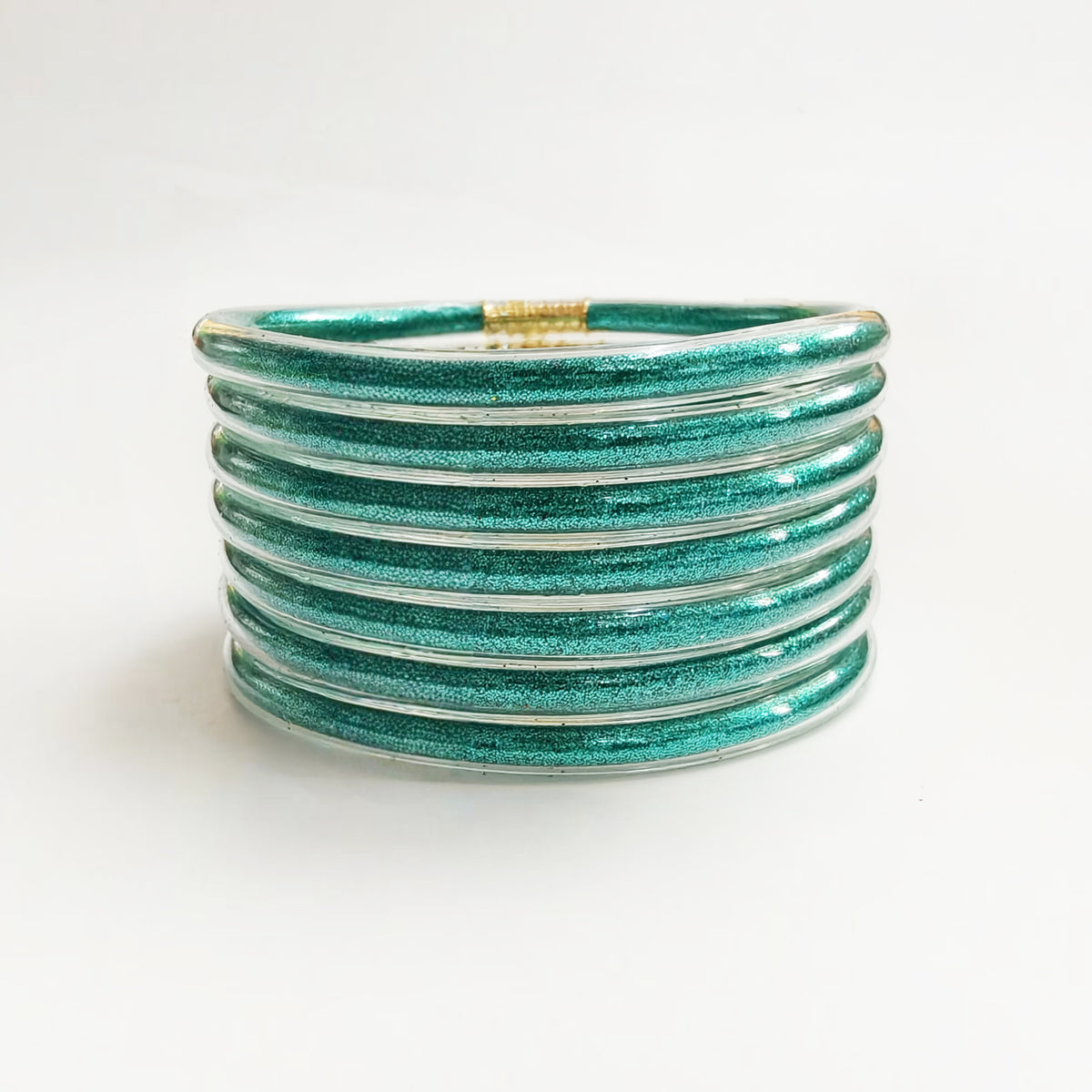 43 Colors Amazon Best-Selling 7-Layer Silicone Rainbow Glitter Bracelet Ribbon Set Women's Bow Glitter Bracelet