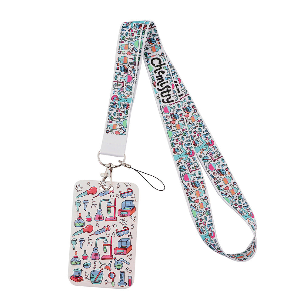 Doctor Pills Cat Mobile Phone Lanyard Card Set Combination Bus Card Factory Brand Work Medical Lanyard Campus Card Pendant