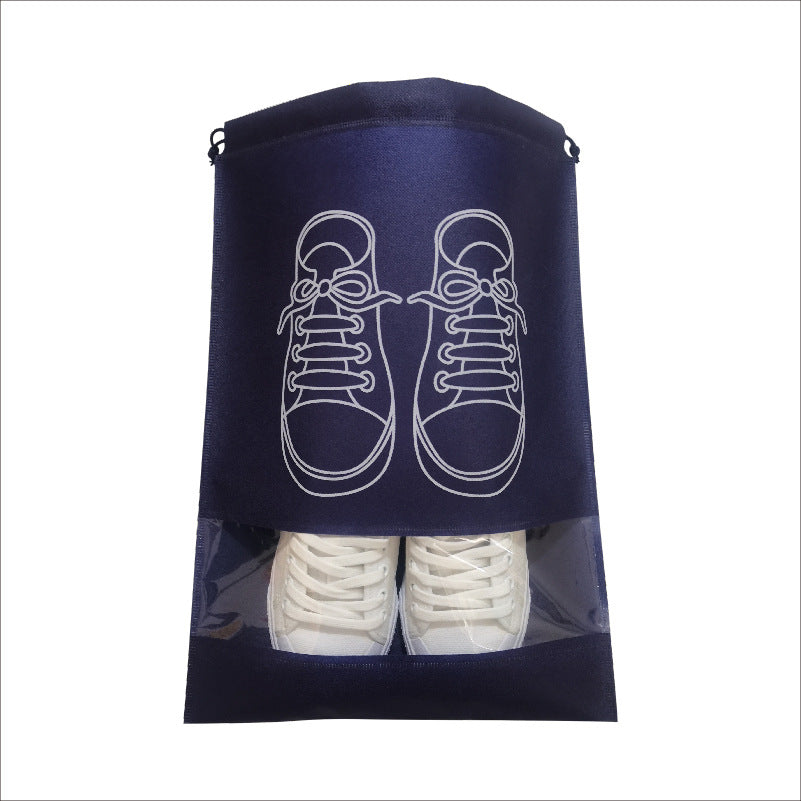 In-Stock Non-Woven Fabric Shoe Storage Bags, Shoe Storage Drawstring Dust-Proof Bags with Zipper