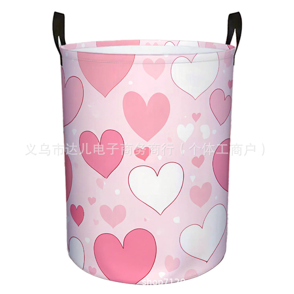 Amazon's Best-Selling Cross-Border Product, Four-Season Dirty Laundry Basket for Home and Dormitory, Foldable Round Dirty Laundry Basket, Large Storage Basket