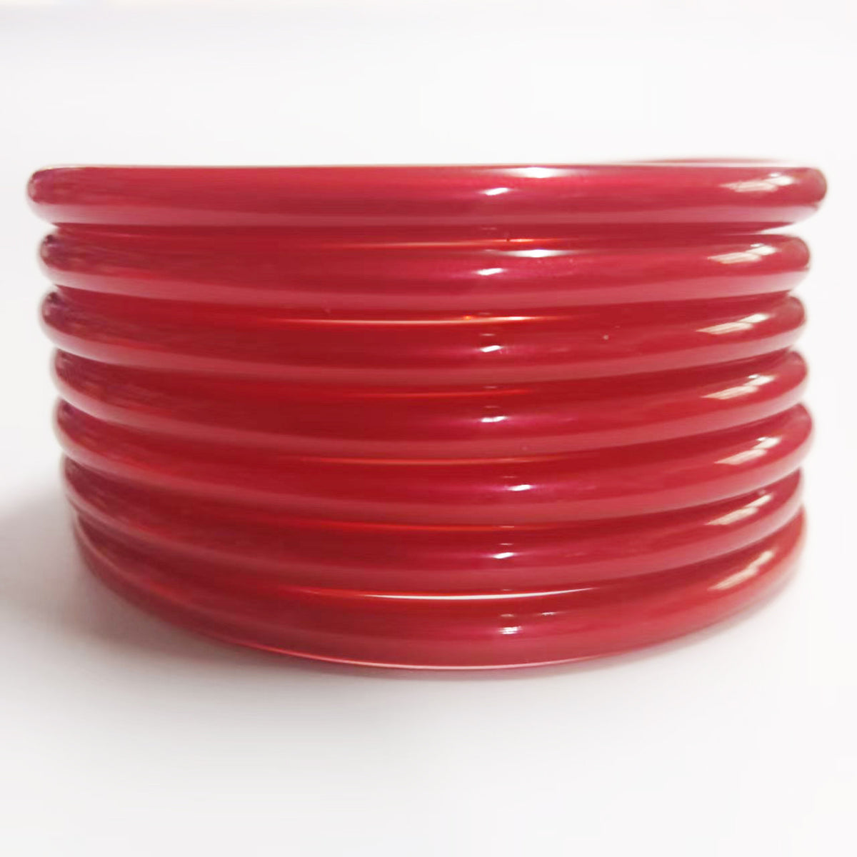 7-Layer Plastic Silicone Bracelets Gold Foil Jelly Bangles Multi-Layer Silicone Gold Foil Paint Bracelets Factory Direct Sales