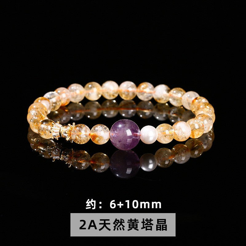 Jingdong Jewelry Natural Crystal Bracelet Jade New Chinese Style Fresh Tassel Bracelet for Girls and Best Friends Agate Bracelet