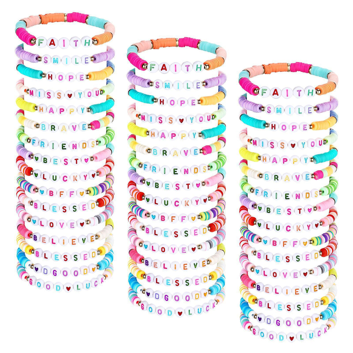 Mixed-Color Beaded Seed Bead Set Children's  Jewelry DIY Letter Friendship Bracelet