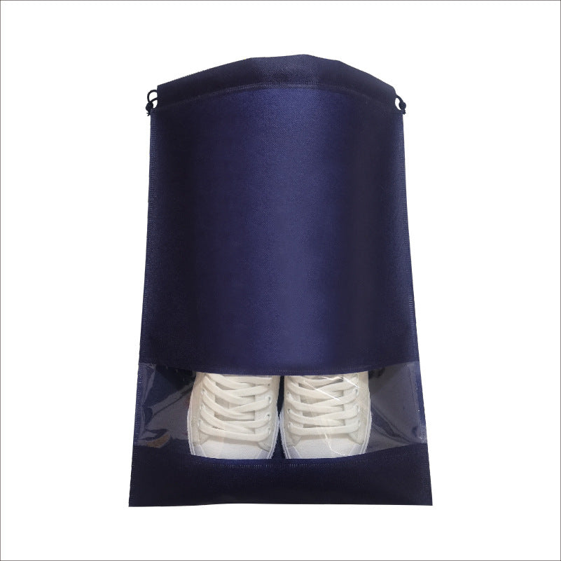 In-Stock Non-Woven Fabric Shoe Storage Bags, Shoe Storage Drawstring Dust-Proof Bags with Zipper