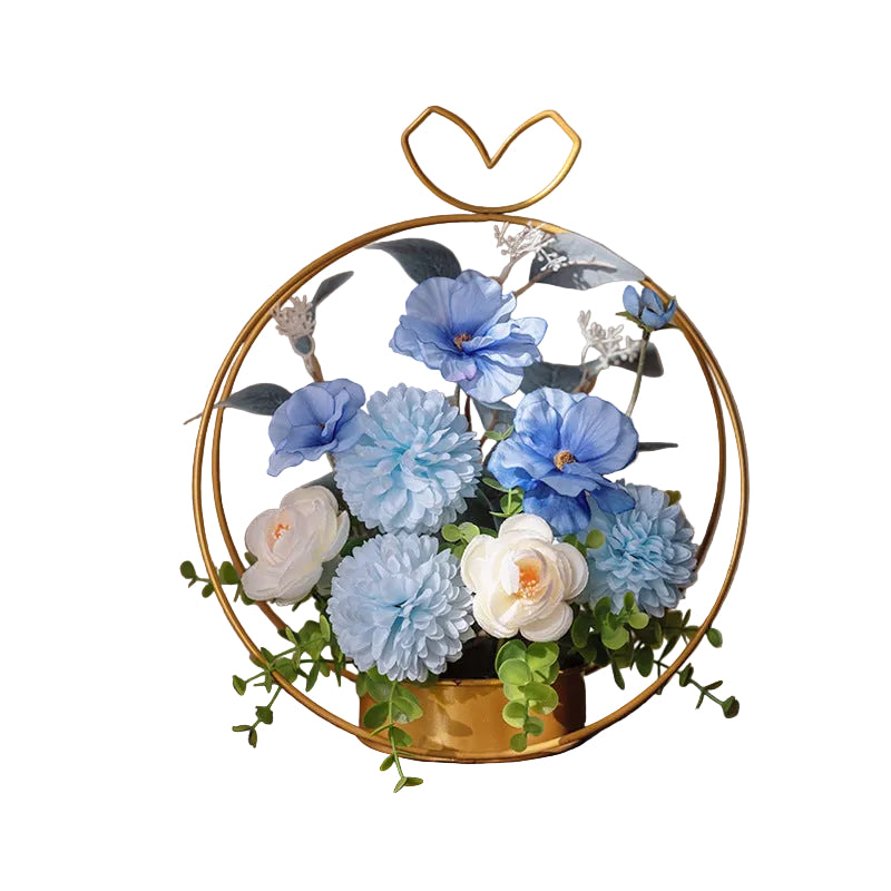 Artificial Flowers Iron Flower Stands Dining Table Decorations Housewarming Floral Arrangements