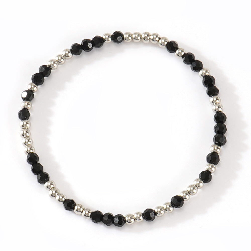 Cross-border Hot Crystal Bracelet Couple Fashion New Bracelet European and American Handmade Beaded Fashion High-end Sense Bracelet
