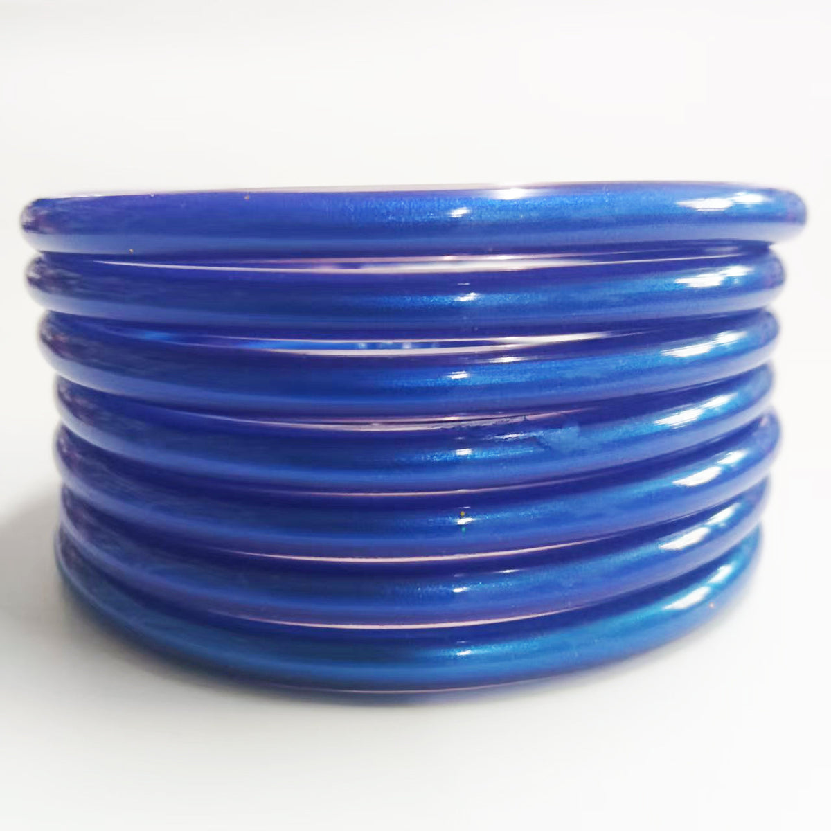 7-Layer Plastic Silicone Bracelets Gold Foil Jelly Bangles Multi-Layer Silicone Gold Foil Paint Bracelets Factory Direct Sales