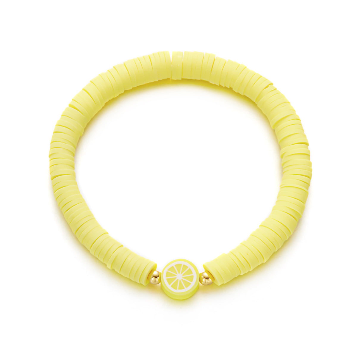 Summer Bracelets, Colorful Soft Clay Fruit Combination Bracelets for Women, Cute and Versatile Elastic Rope Hand Jewelry Wholesale